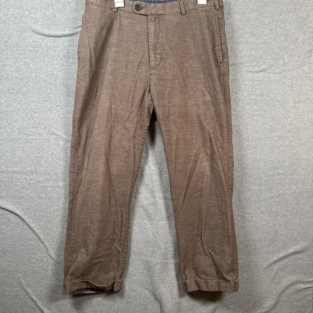 Peter Millar Superior Soft Corduroy Four PKT Pants Mens Size 36, inseam 26 Brown